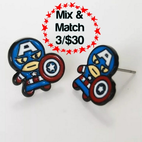 Marvel Jewelry - 🔹️Captain America Avengers, Earrings